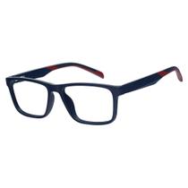 Armação Óculos Grau Masculino Esportivo Azul Vermelho 1006 - Izaker