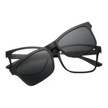 Armação Óculos Grau Masculino Quadrada Clipon 2 Em 1 Lorenzo