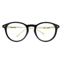 Armação Oculos Grau Redondo Haste Metal Premium