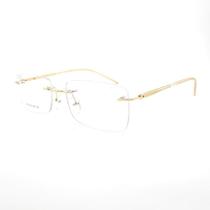 Armação Oculos Grau Sem Aro Balgrif Flutuante Retangular C7 - Oculos20V