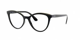 Armação Oculos Grau Vogue Vo5297l W44 52 Preto Brilho