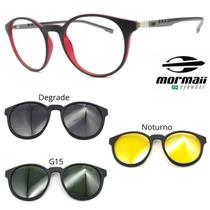 Armação Oculos Mormaii Swap 2 6071 com 3 Clipons dgn