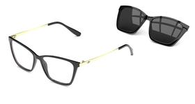 Armação Óculos Mormaii Swap 3 M6081a3457 Preto Brilho Clip On Polarizado Armação Óculos Mormaii Swap 3 M6081a3457 Preto Brilho Clip On Polarizado