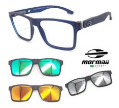 Armação Oculos Mormaii Swap Ng 6098 K26 Azul +3 Clipons Vpr