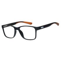 Armação Óculos Para Grau Quadrado Masculino Esportivo Marrom Izaker 1029