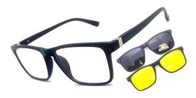 Armação Oculos para Grau Sol Original Clip On Masculino