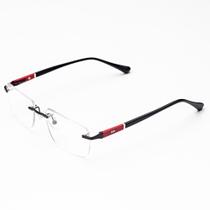 Armação Óculos Receituário Grau Masculino Metal Balgriff Rafa Óculos Sunrise