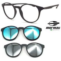 Armação Oculos Redondo Mormaii 6071 Swap2 Preto A14 ap