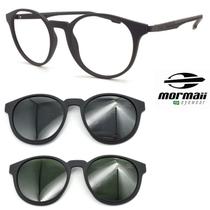 Armação Oculos Redondo Mormaii 6071 Swap2 Preto A14 cg