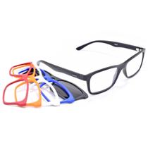 Armação Oculos Troca Frentes Cores E Solar Smart Clip On 934