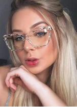 Armação para grau diamante rosa nude Armação para grau diamante rosa nude