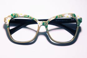 Armação para óculos de grau acetato italiano pintado à mão Armação para óculos de grau acetato italiano pintado à mão