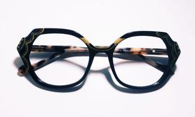 Armação para óculos de grau acetato italiano pintado à mão