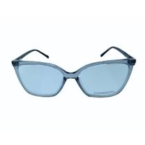 Armação para óculos de Grau Coonecta Feminino Quadrado em Acetato Cinza