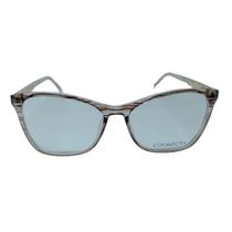 Armação para óculos de Grau Coonecta Feminino Quadrado em Acetato Marrom Degrade Armação para óculos de Grau Coonecta Feminino Quadrado em Acetato Marrom Degrade