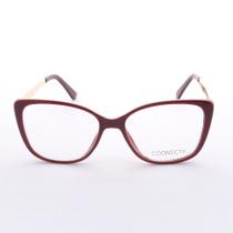 Armação para óculos de Grau Coonecta Feminino Quadrado em Acetato Armação para óculos de Grau Coonecta Feminino Quadrado em Acetato