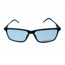 Armação para óculos de Grau Coonecta Masculino Quadrado em Metal Azul Armação para óculos de Grau Coonecta Masculino Quadrado em Metal Azul