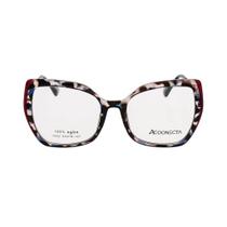 Armação para Óculos de Grau Coonecta X7652 Feminino Quadrado em Acetato