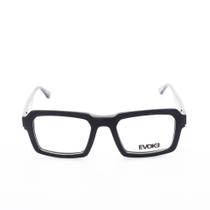 Armação para óculos de Grau Evoke IN-VOLT2 Masculino Quadrado em Acetato Preto