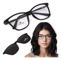 Armação Para Óculos De Grau Feminino Acetato clip on Multiclips