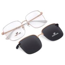 Armação Para Óculos de Grau Feminino Clip On Metal Polarizado - Multiclips