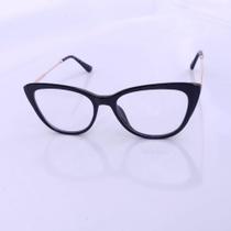 Armação para Oculos de GRAU Feminino Moderno Estiloso Preto