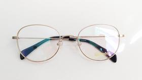 Armação para óculos de grau London L3041 COL. AA Redonda metal dourada