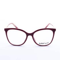 Armação para óculos de Grau Maru.Y 68336 Feminino Gatinho em Acetato Armação para óculos de Grau Maru.Y 68336 Feminino Gatinho em Acetato