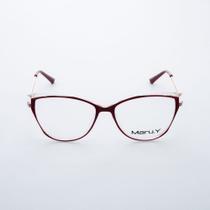 Armação para óculos de Grau Maru.Y Feminino Gatinho em Acetato Vermelho Armação para óculos de Grau Maru.Y Feminino Gatinho em Acetato Vermelho