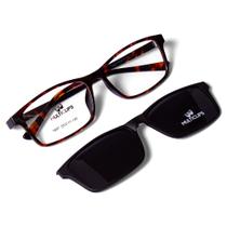 Armação Para Óculos de Grau Masculino Clip On Tr90 Prot UV400 Polarizado - Multiclips