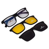 Armação Para Óculos de Grau Masculino Noturno e Solar Polarizado - Multiclips