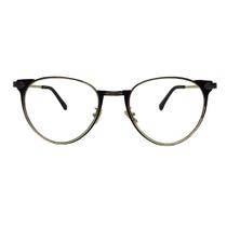Armação para óculos de Grau metal Preto Dourado Armação para óculos de Grau metal Preto Dourado