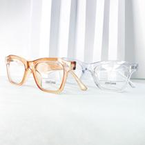 Armação para óculos de grau modelo quadrado hastes largas eyewear fashion cód 65-E11053 - Filó Modas