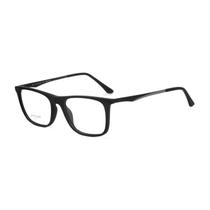 Armação para Óculos de Grau Original Atitude Preto Fosco Quadrado Acetato Sem plaqueta Unissex AT6249MIN