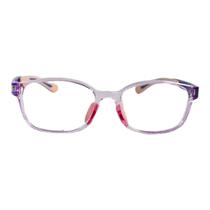 Armação para Óculos de Grau Quadrado Infantil Ajustável Encaixe Bolinha Rosa e Roxo Feminina Arco-Iris Kids Armação para Óculos de Grau Quadrado Infantil Ajustável Encaixe Bolinha Rosa e Roxo Feminina Arco-Iris Kids