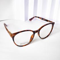 Armação para óculos de grau tartaruga retrô moderno cód 29-BR7713 - Filó modas