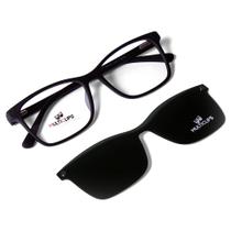Armação Para Óculos de Grau Unissex Confortável Clip On 2 Em 1 Polarizado
