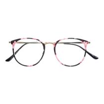 Armação Para Óculos Grau Feminino Redondo Santiago Floral