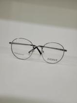 Armação para oculos metal evidence acabamento prata
