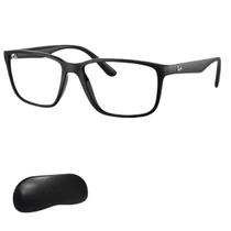 Armação Ray-Ban Masculino Preto Fosco Retangular RX7207L 8164 57 Armação Ray-Ban Masculino Preto Fosco Retangular RX7207L 8164 57