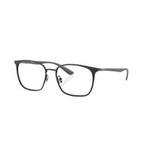 Armação RayBan RB6486 Preta para Óculos de Grau Metal Unissex Armação RayBan RB6486 Preta para Óculos de Grau Metal Unissex