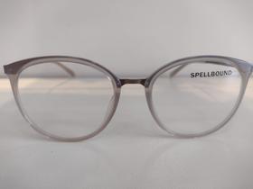 Armação redonda com detalhes em metal na cor nude