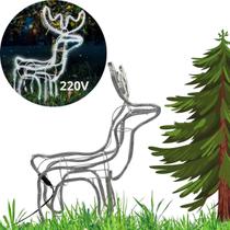 Armação Rena Macho de Led Média decorar jardim casa praia