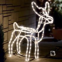 Armação Rena Macho de Led Média Enfeite Decoração Natal Linda para Jardim Pisca Pisca 127v ou 220v Armação Rena Macho de Led Média Enfeite Decoração Natal Linda para Jardim Pisca Pisca 127v ou 220v