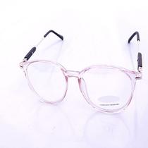 Armação Transparente para Oculos de GRAU Feminino ROSA Moderno Estiloso