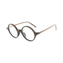 Armações De Óculos Circulares Artesanais De Acetato Com Efeito Madeira Vintage, Estilo Japonês,