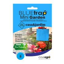 Armadilha Adesiva Azul Captura Insetos Mini Garden C/ 05 - Coleagro