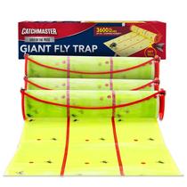Armadilha Adesiva para Moscas Catchmaster Giant 3 Unidades Rolo de 9 m
