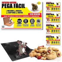 Armadilha Adesiva Pega Fácil 5 Unidades Papel Colante para Ratos e Camundongos