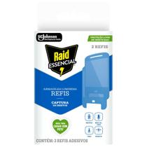 Armadilha Adesivo Luminosa Raid Essencial Caixa 2 Unidades Refil